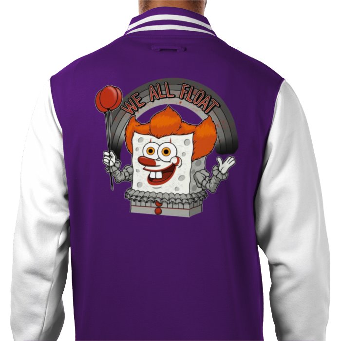 Pennywise "IT" x SpongeBob Square Pants - We All Float Varsity Jacket