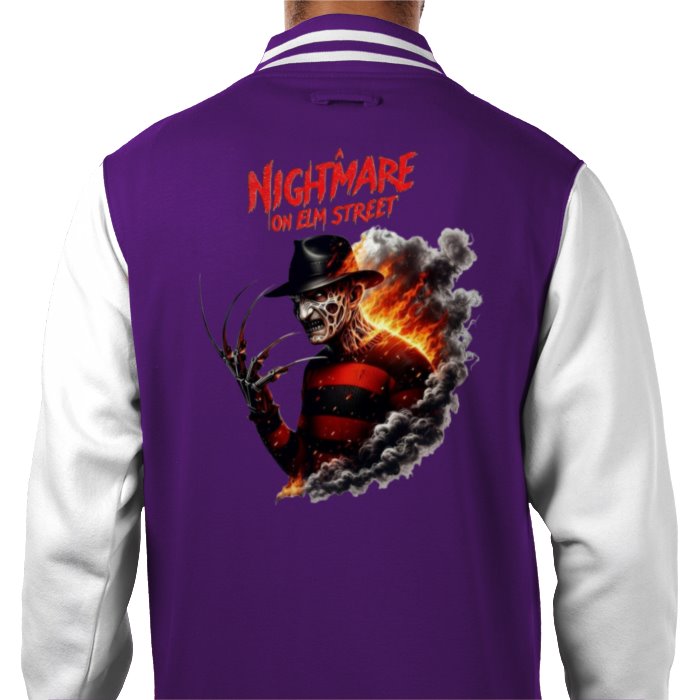 A Nightmare On Elm Street Theme Varsity Jacket
