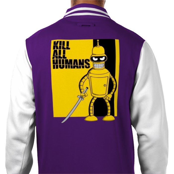 Futurama x Kill Bill - Kill All Humans Varsity Jacket