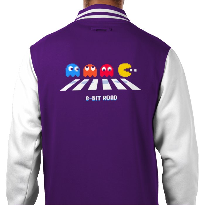 Pac-Man - 8 Bit Road Varsity Jacket