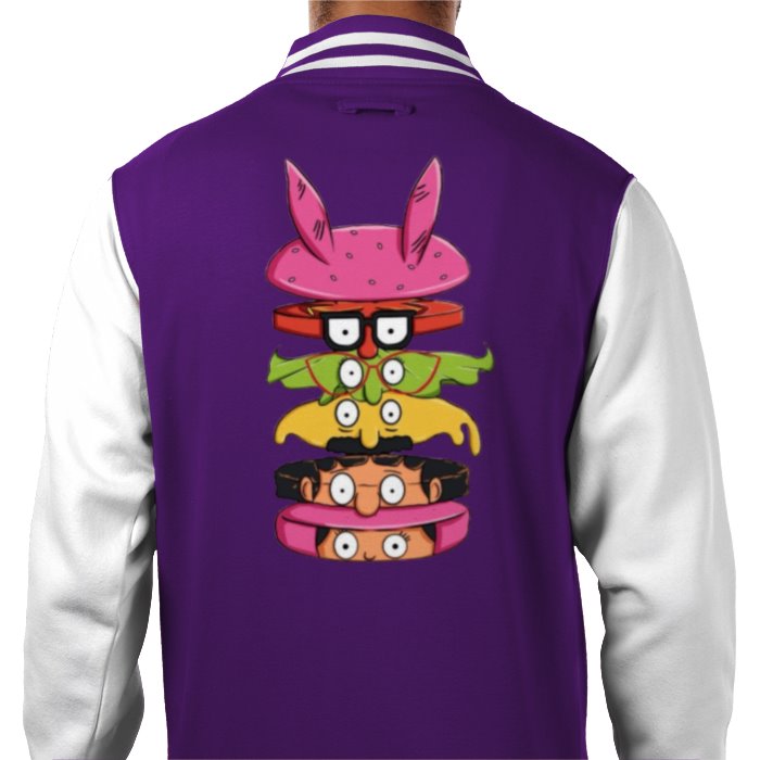 Bobs Burgers - Sliced Burger Varsity Jacket