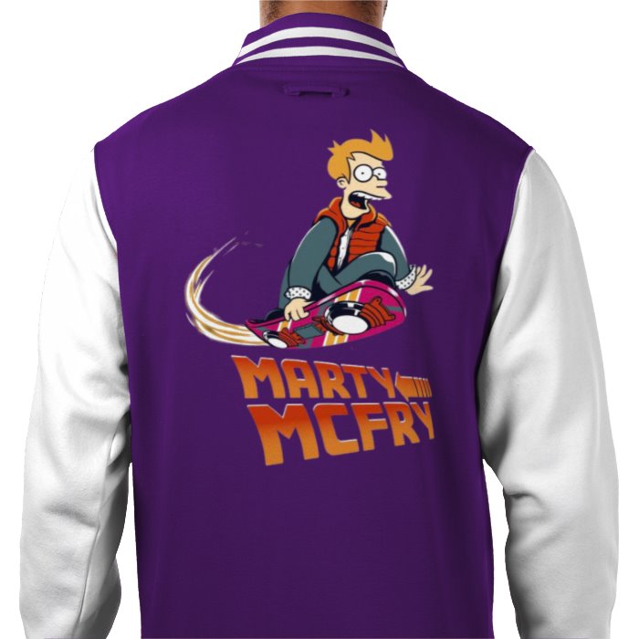 Futurama x Back To The Future - Marty McFry Varsity Jacket