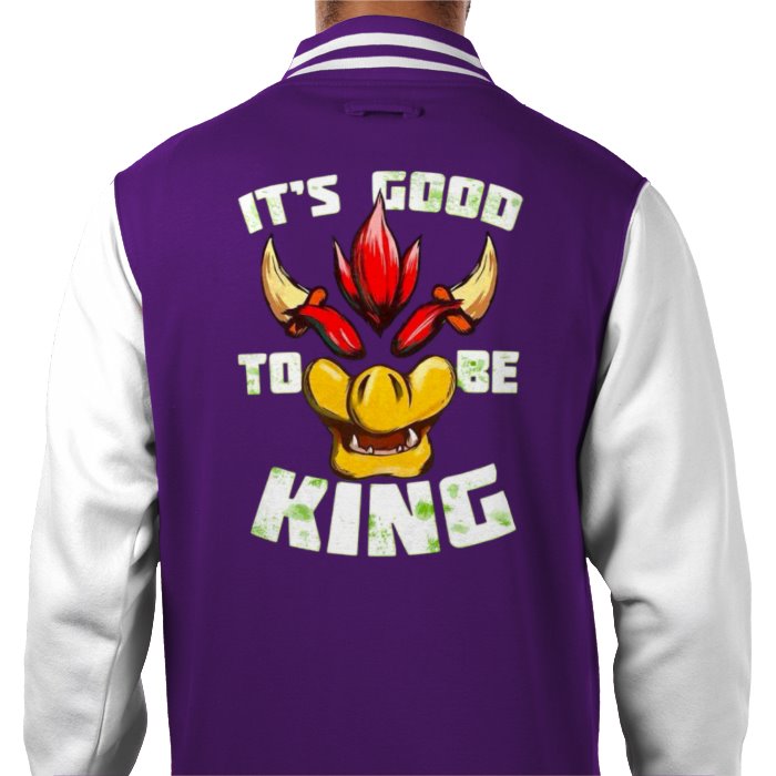 Super Mario Bro's - Its Good To Be King Theme Varsity Jacket