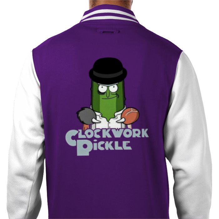 Rick & Morty & A Clockwork Orange - A Clockwork Pickle Varsity Jacket