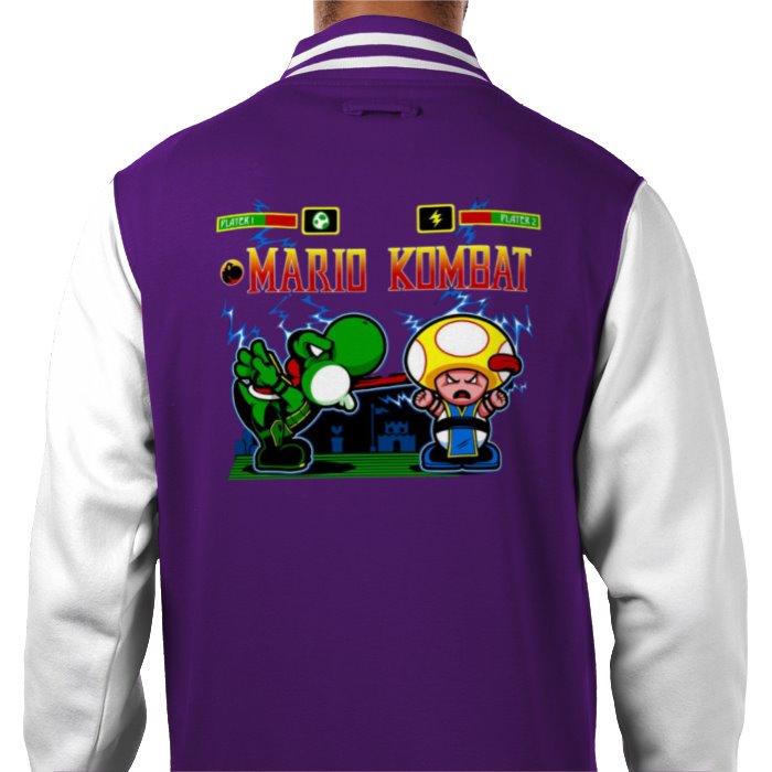 Super Mario Bro's & Mortal Kombat - Mario Kombat Varsity Jacket