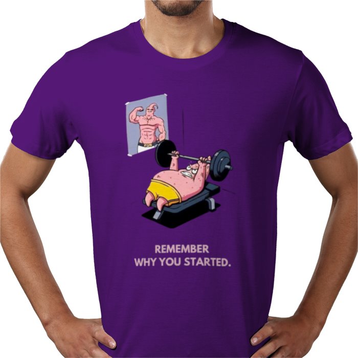 Dragonball Z & SpongeBob Square Pants- Remember Why You Started T-shirt