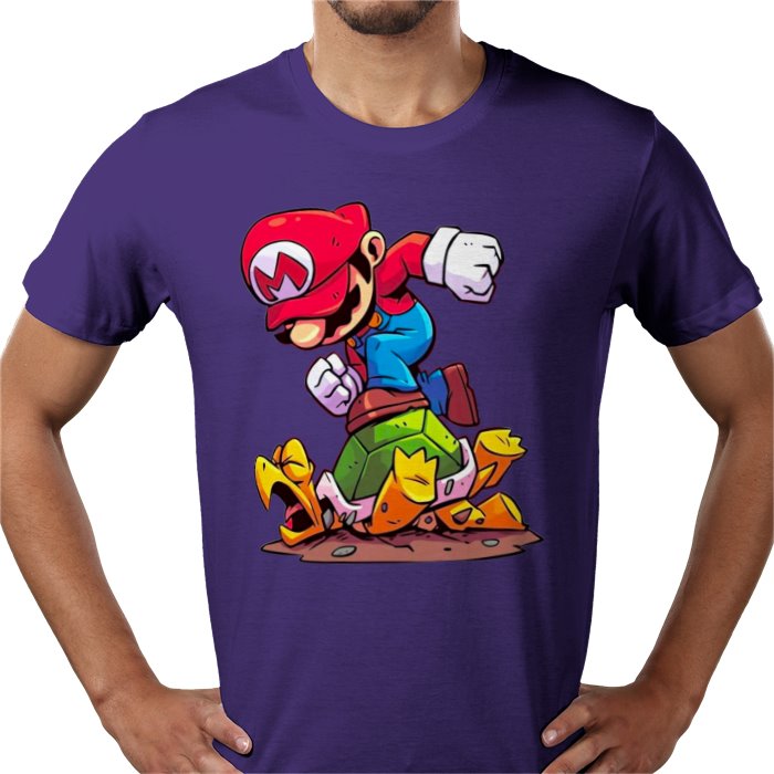 Super Mario Bros — Mario Crushing Turts T-Shirt