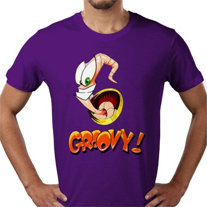 Earthworm Jim - Groovy T-shirt