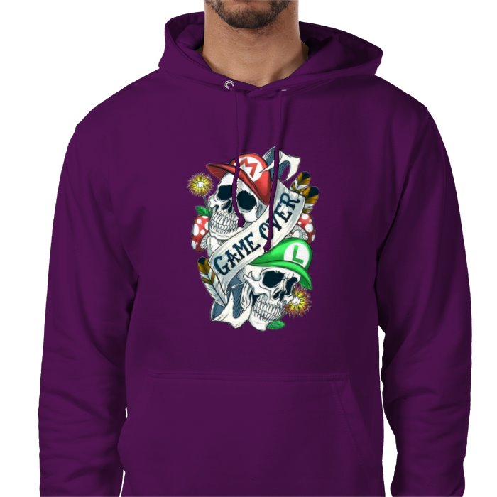 Super Mario - Game Over Tattoo Style Value Hoodie