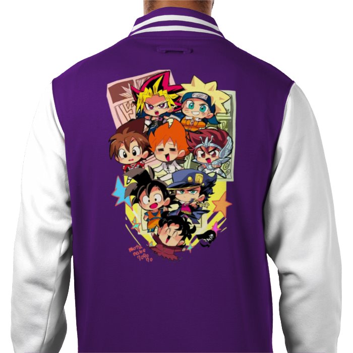 Anime - Collage 1 Varsity Jacket