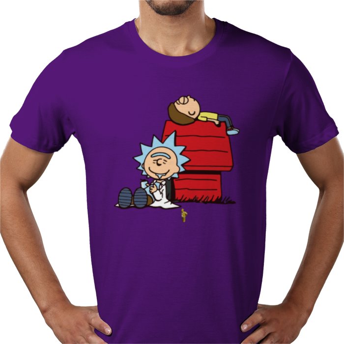 Rick & Morty & Snoopy - Chilled Out T-shirt