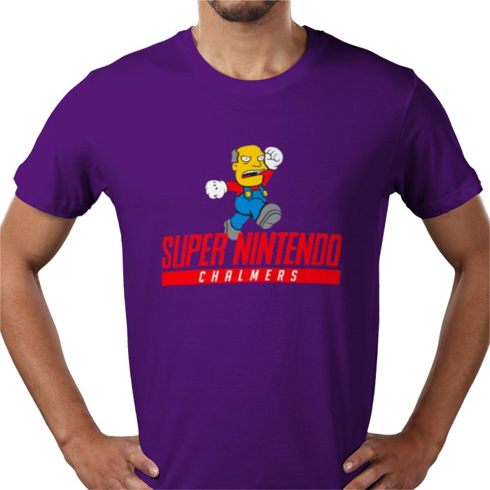 Super Nintendo & Super Mario Bro's & The Simpsons - Super Nintendo Chalmers T-shirt