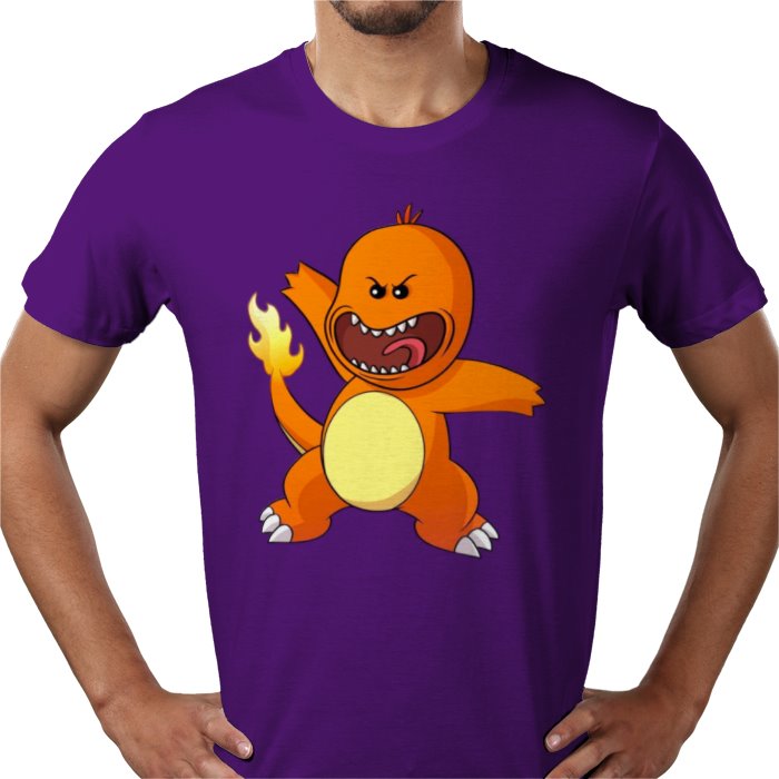 Rick & Morty & Pokémon - Charmander T-shirt