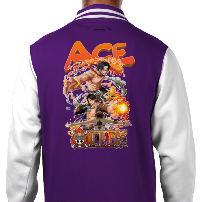 One Piece - Ace Theme 2 Varsity Jacket