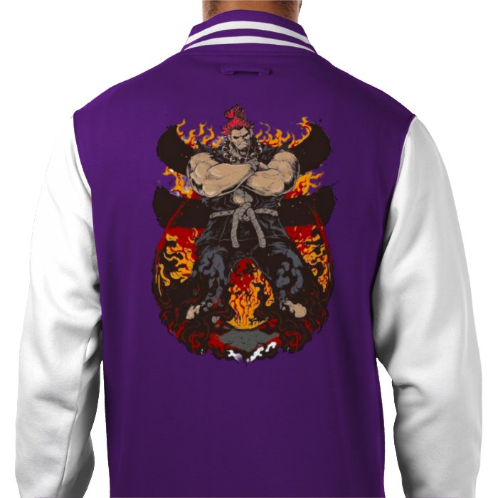 Street Fighter - Akuma Pose Varsity Jacket