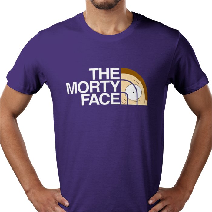Rick & Morty x The North Face Parody - The Morty Face T-Shirt
