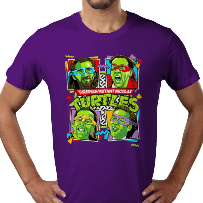 Nicolas Cage x Teenage Mutant Ninja Turtles — Thespian Mutant Nicholas Turtles T-Shirt