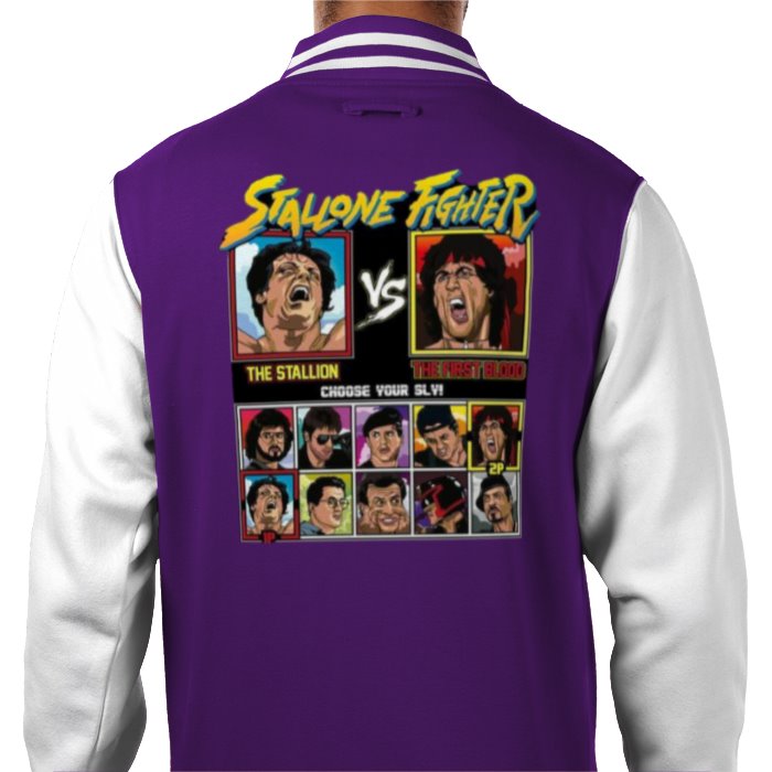 Sylvester Stallone & Street Fighter - Stallone Fighter Varsity Jacket