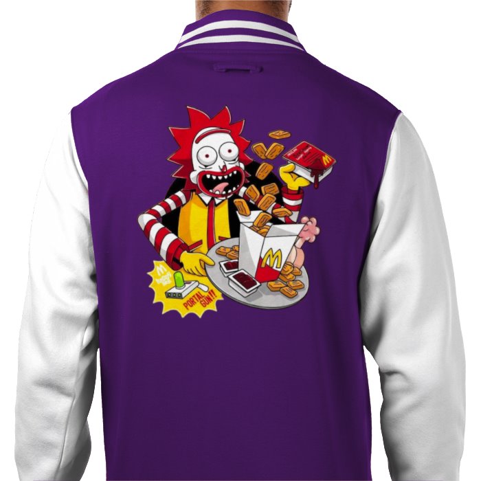 Rick & Morty & Mc Donald's - Rick Mc Donald Varsity Jacket