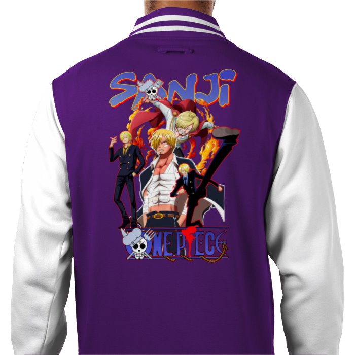 One Piece - Sanji Theme 3 Varsity Jacket