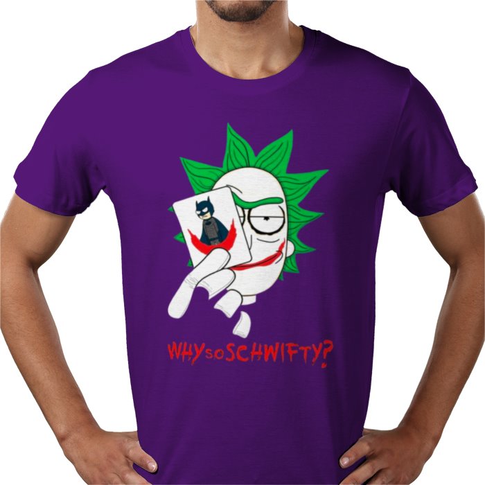 Rick & Morty & Batman - Why So Schwifty T-shirt