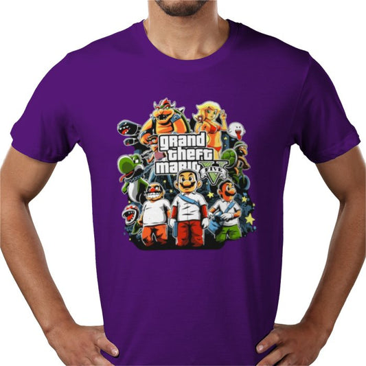 Super Mario x Grand Theft Auto - Grand Theft Mario T-shirt