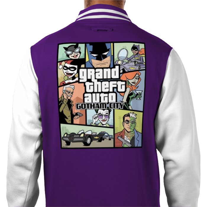 Batman & Grand Theft Auto - Grand Theft Auto Gotham Varsity Jacket