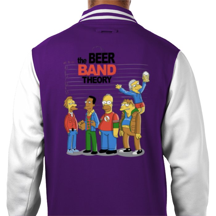 The Simpsons & The Big Bang Theory - Beer Band Theory Varsity Jacket