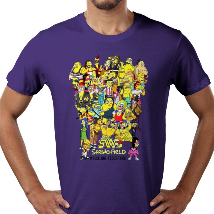 The Simpsons — WWF Parody T-Shirt