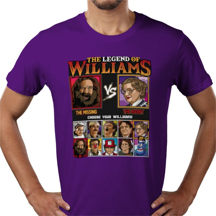 Robin Williams & The Legend Of Zelda -The Legend Of Williams T-shirt