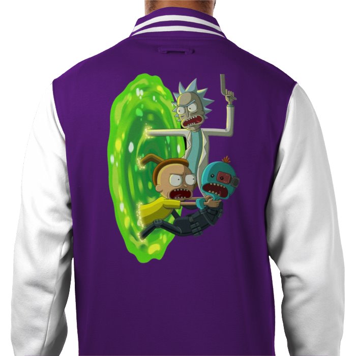 Rick & Morty - Mr Meeseeks Portal Varsity Jacket