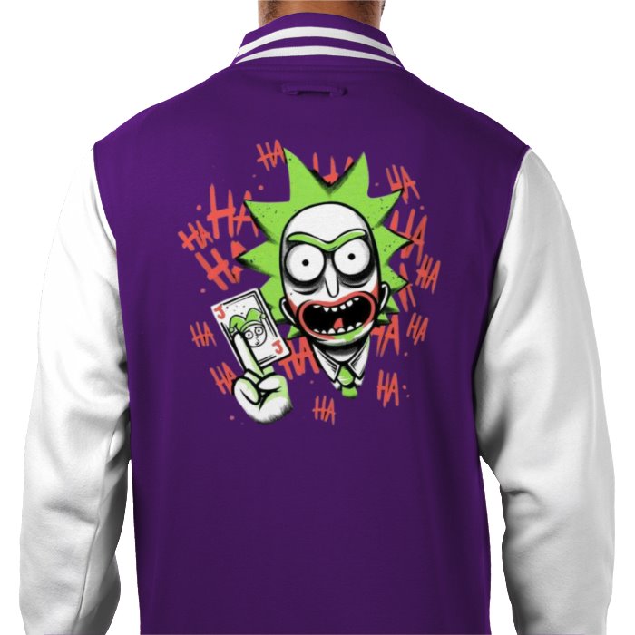 Rick & Morty & Batman - Joker Ha Ha Varsity Jacket