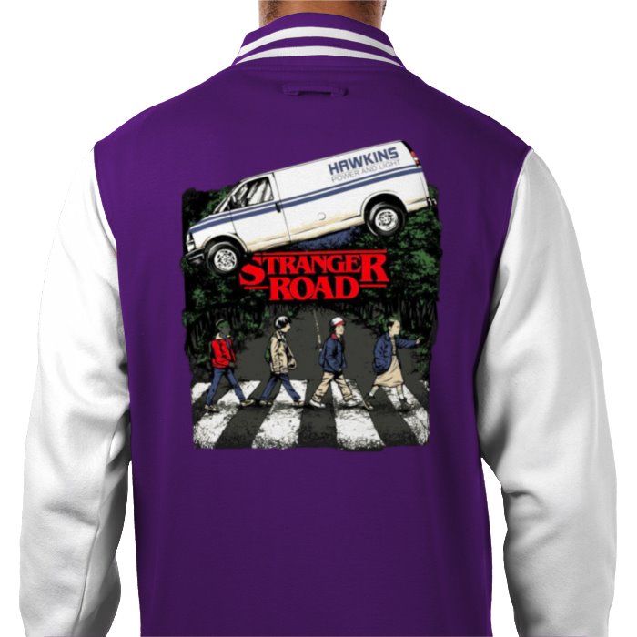 Stranger Things & The Beatles - Abbey Road Varsity Jacket