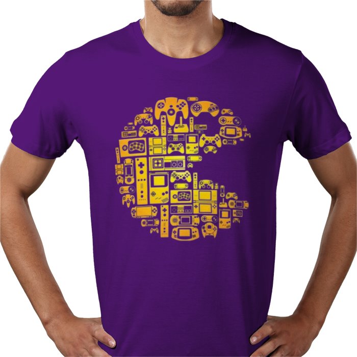 Pac-Man Tech Collage T-Shirt