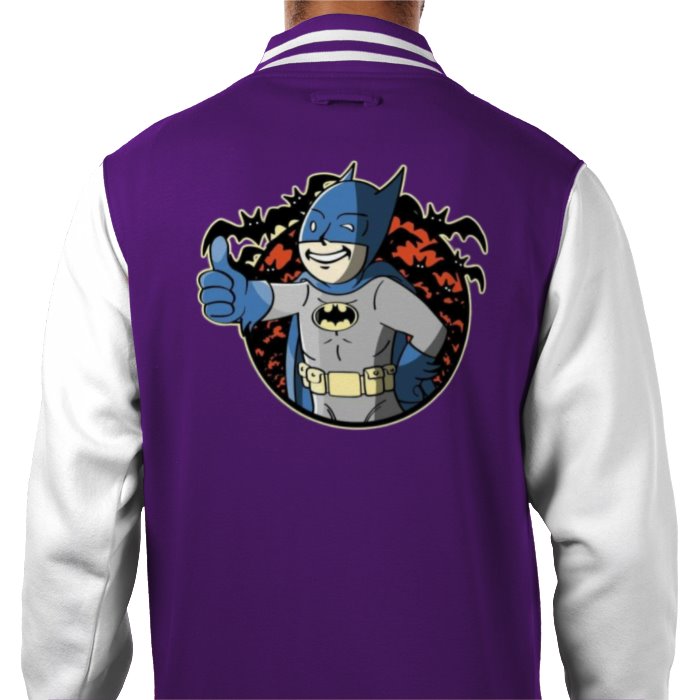 Fallout & Batman - Thumbs Up Varsity Jacket