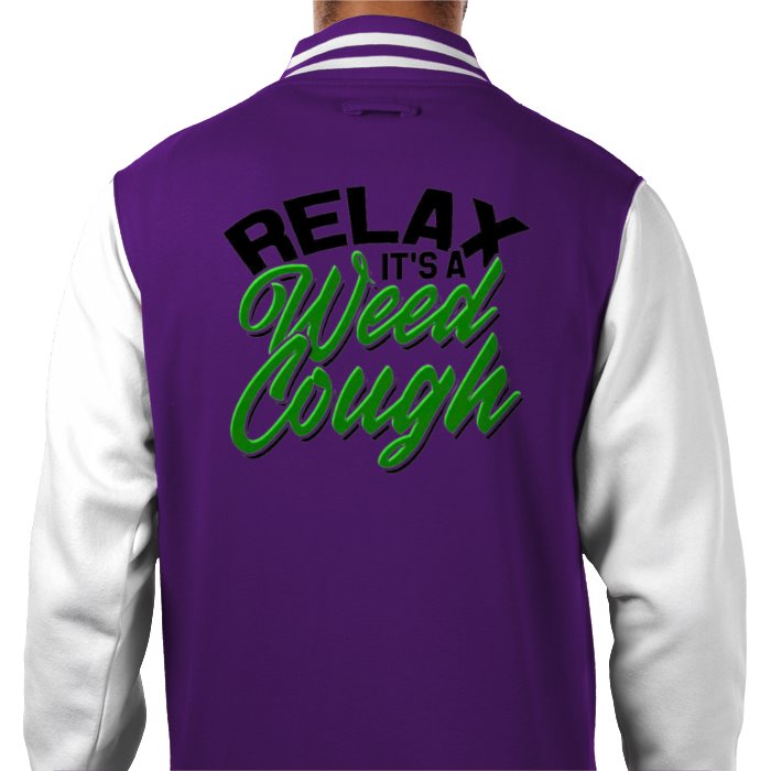 Weed Cough Varsity Jacket