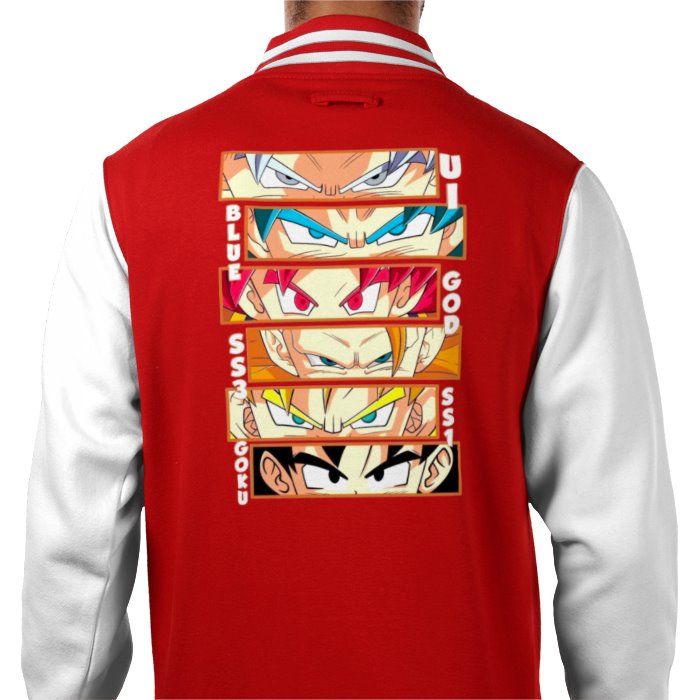 Dragonball Z - Goku Eyes Varsity Jacket