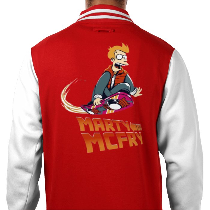 Futurama x Back To The Future - Marty McFry Varsity Jacket