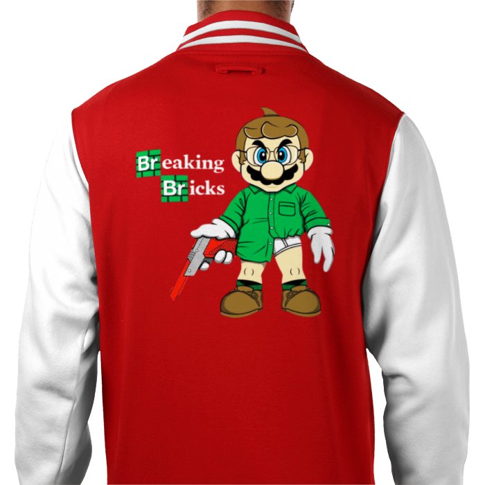 Super Mario x Breaking Bad - Breaking Bricks Varsity Jacket