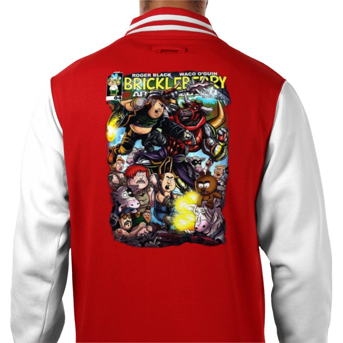 Brickleberry - Comic Theme Varsity Jacket