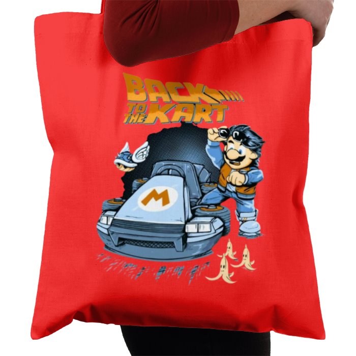 Mario Kart & Back To The Future - Back To The Kart Tote Bag