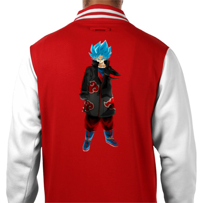 Dragon Ball Z & Naruto - Goku Akatsuki Varsity Jacket