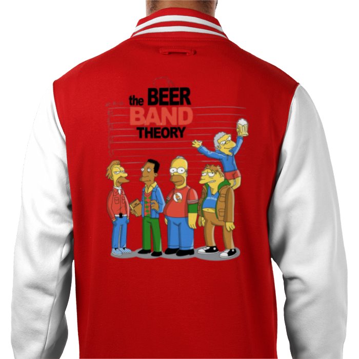 The Simpsons & The Big Bang Theory - Beer Band Theory Varsity Jacket