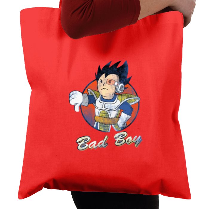 Dragonball Z x Fallout - Vegeta Bad Boy Tote Bag