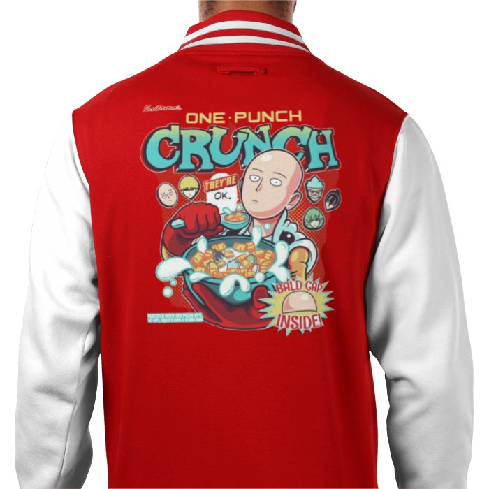 One Punch Man - One Crunch Varsity Jacket