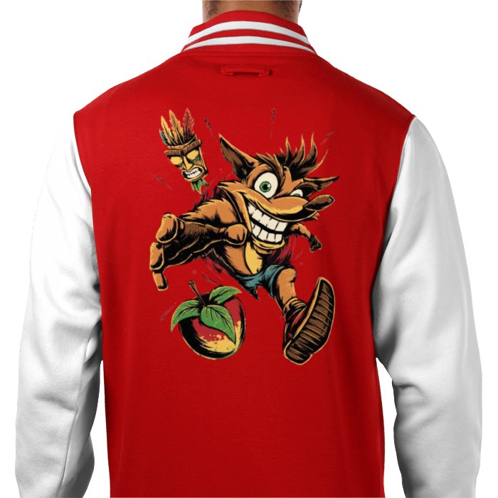 Crash Bandicoot Varsity Jacket