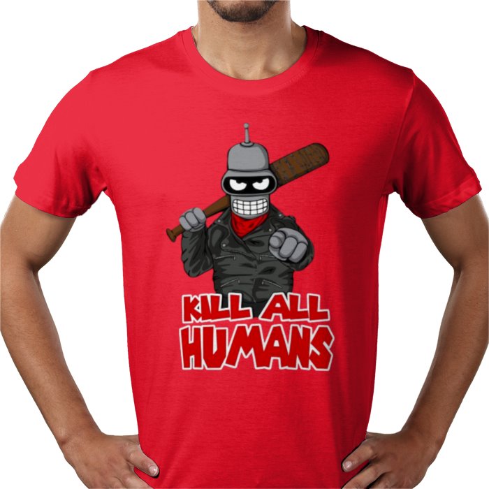 Futurama x The Walking Dead - Kill All Humans T-shirt