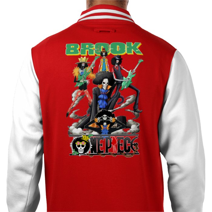 One Piece - Brook Theme 3 Varsity Jacket