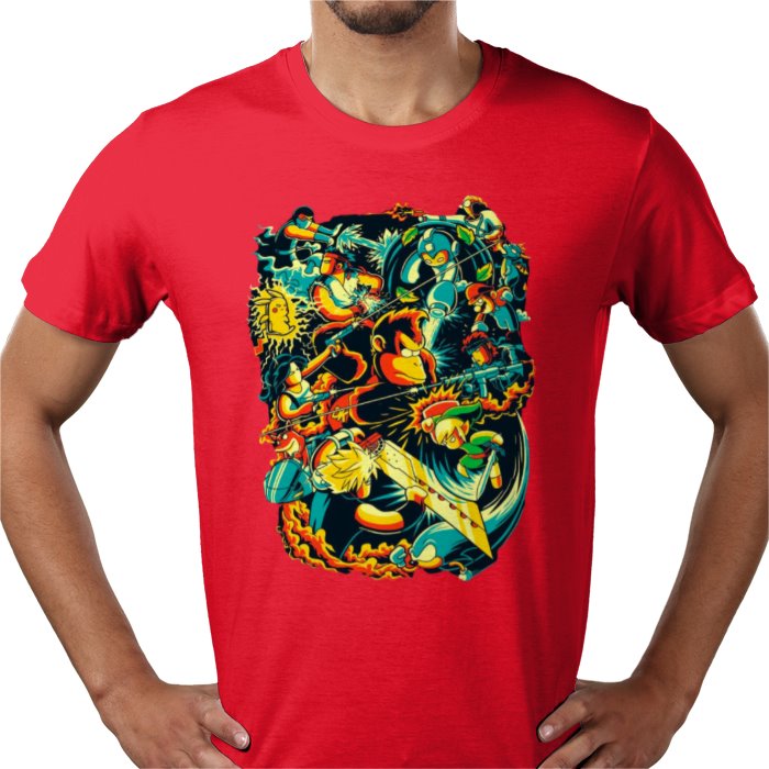 Retro Gamer Collage T-Shirt
