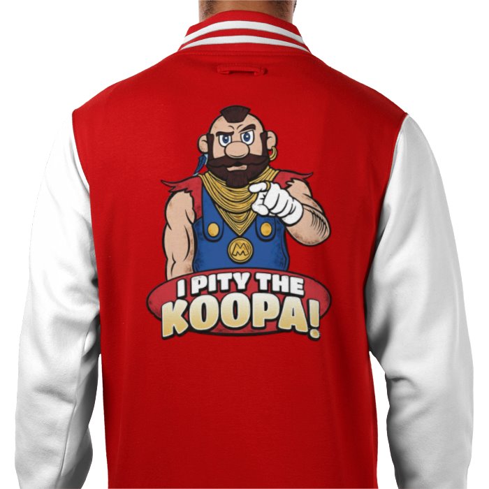 The A Team & Super Mario Bro's - I Pity The Koopa Varsity Jacket